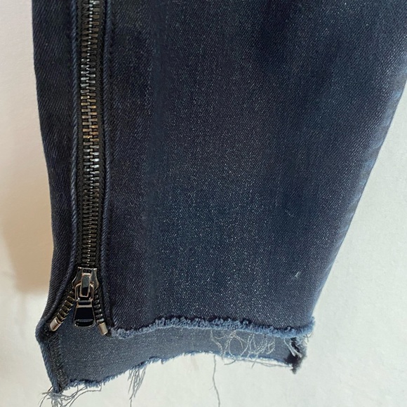 J Brand Alana High Rise Crop Skinny Jeans size 31 zip front zip ankle dark wash - Picture 9 of 16